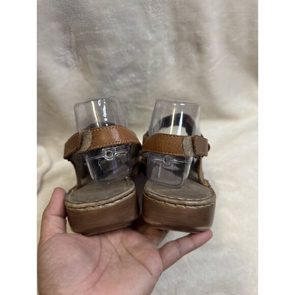 NATURALIZER Brown Leather Strappy Sandals Lot Of 2 Comfort Summer Size 10 READ - Picture 6 of 16
